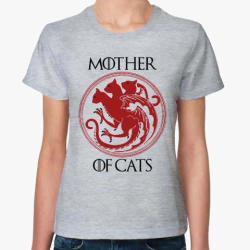 Женская футболка Мать кошек