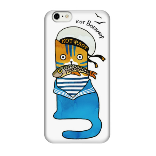 Чехол для iPhone 6/6s кот морской