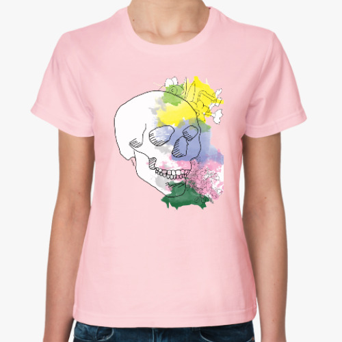 Женская футболка Майский череп