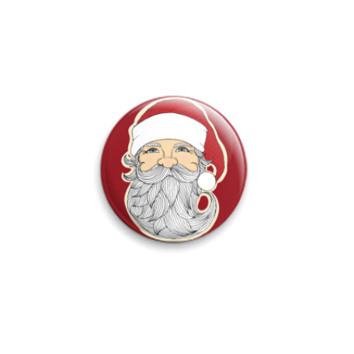 Значок 25мм Santa Claus/Дед Мороз