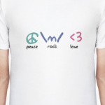 Peace rock love