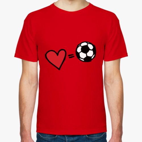 Футболка Love equals football