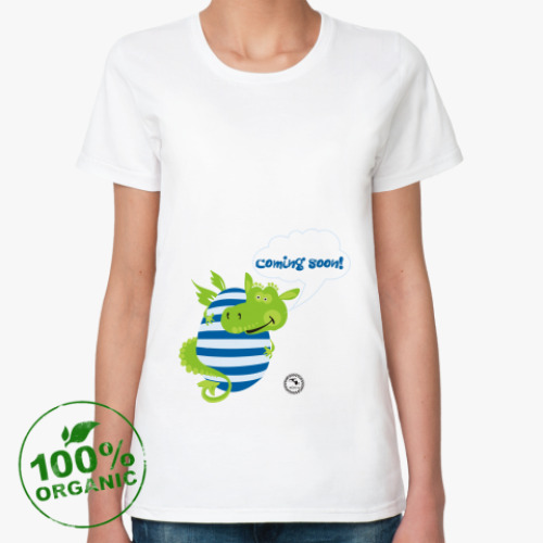 Женская футболка из органик-хлопка Мамам будущих драконят