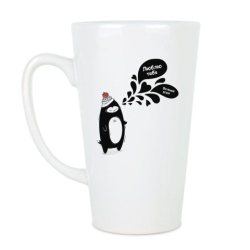 Чашка Латте  Влюбленный пингвин