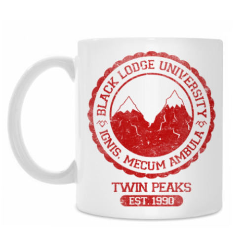 Кружка Twin Peaks University символ