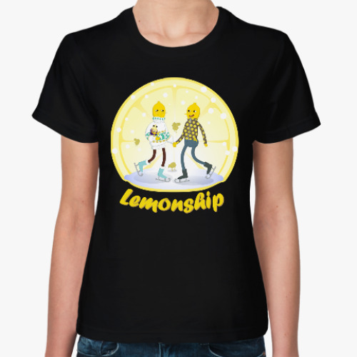 Женская футболка Зимние Лимонохваты