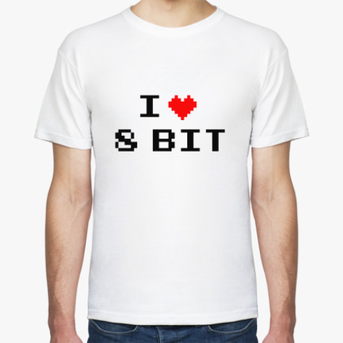 Футболка I Love 8 bit