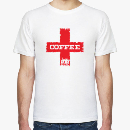 Футболка Кофе - скорая помощь (Coffee first aid)
