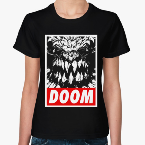 Женская футболка Дум (Doom)
