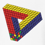 Оптическая иллюзия «Кубик Рубика»