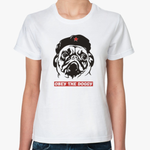 Классическая футболка Obey the doggy