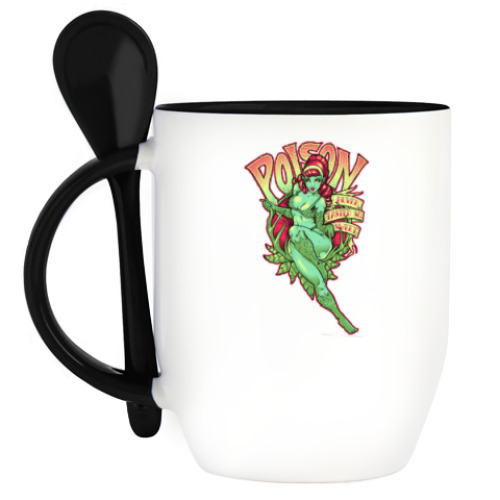 Кружка с ложкой Poison Ivy