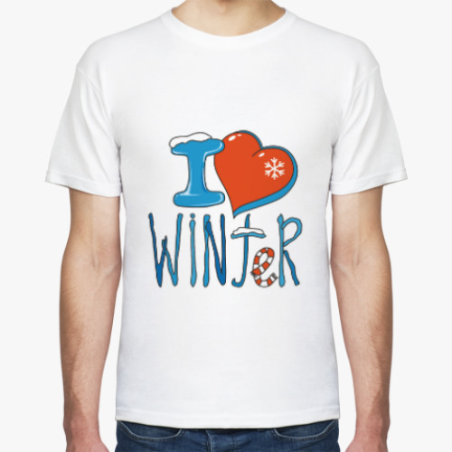 Футболка I love Winter: признайтесь зиме в любви!