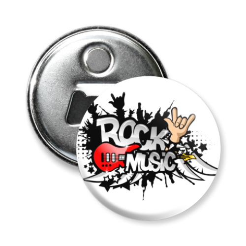 Магнит-открывашка Rock music