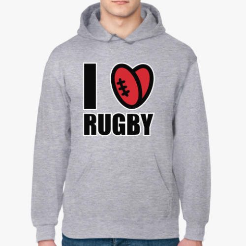 Толстовка худи Rugby heart
