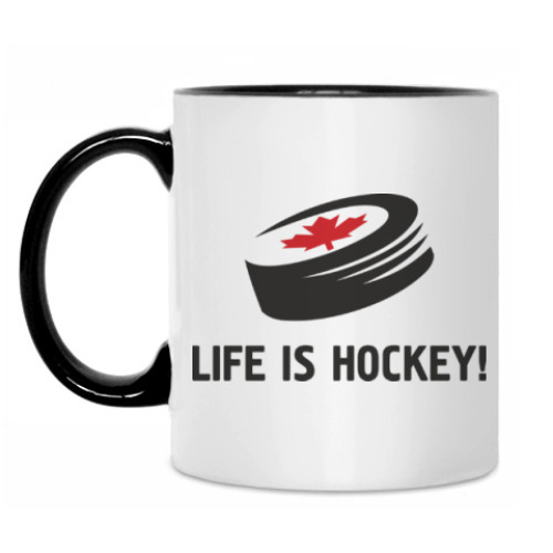 Кружка  Life is hockey!