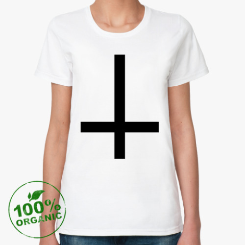 Женская футболка из органик-хлопка крест