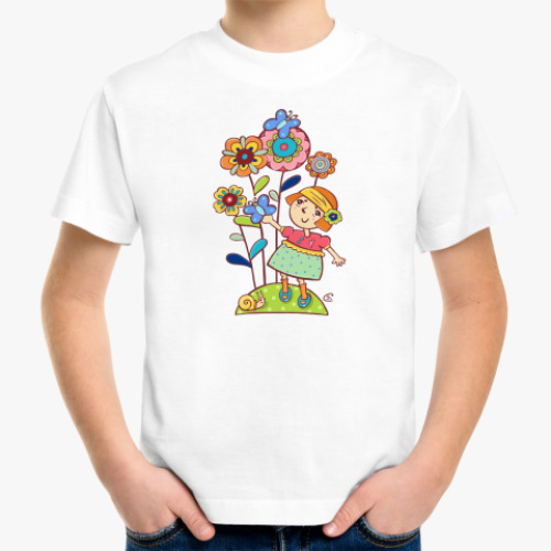 Детская футболка бабочки