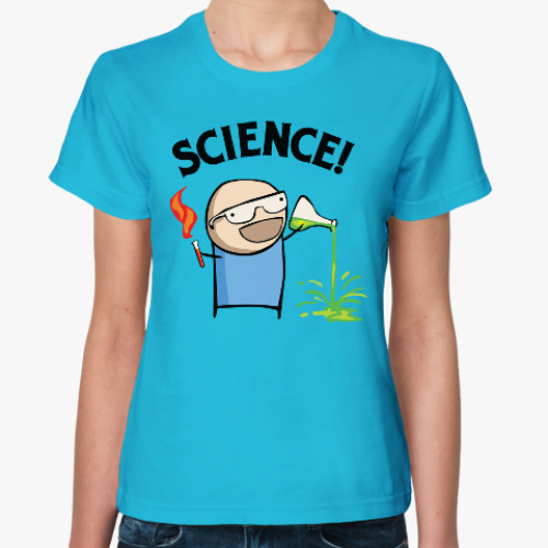 Женская футболка Science! Ботан