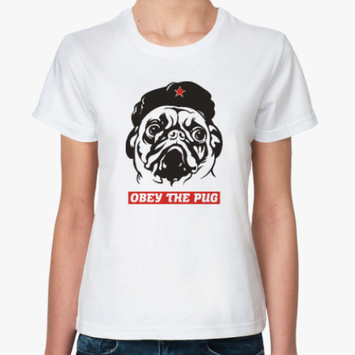 Классическая футболка Obey the doggy