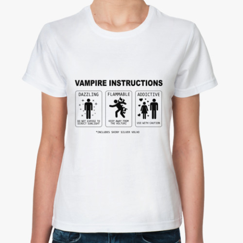 Классическая футболка  Vampire Instructions