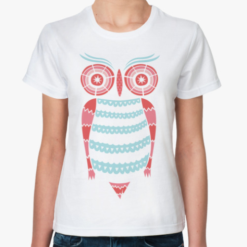 Классическая футболка Abstract owl