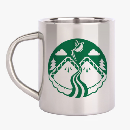 Кружка металлическая Twin Peaks coffee Starbucks