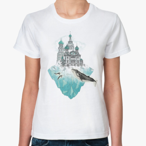Классическая футболка Зимний Санкт-Петербург