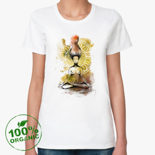 Женская футболка из органик-хлопка Лотос