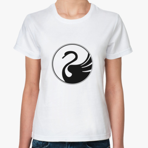 Классическая футболка  'Лебедь'