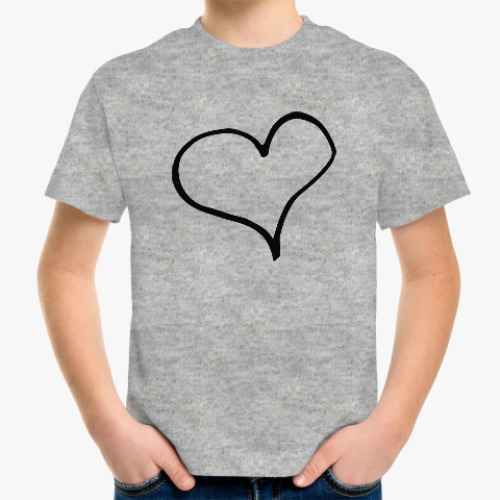 Детская футболка Чернильное сердце