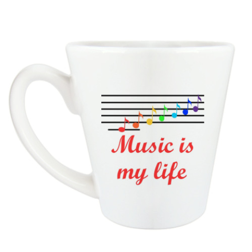 Чашка Латте 'Music'