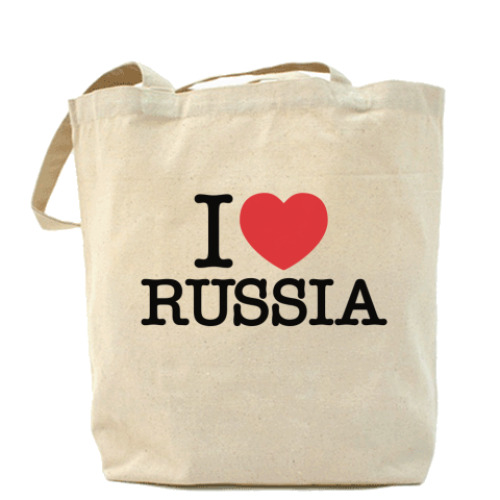 Сумка шоппер I LOVE RUSSIA