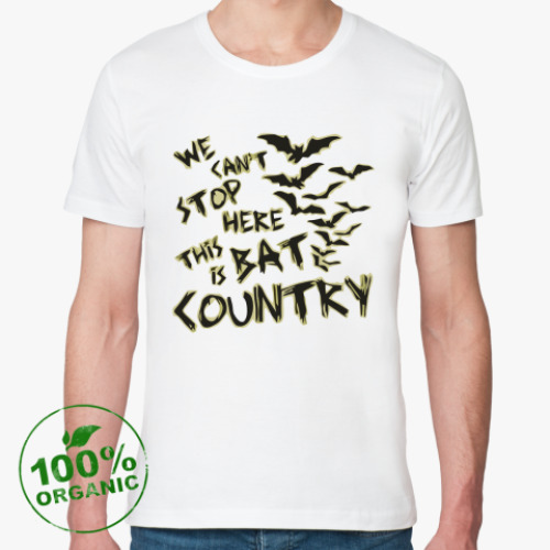 Футболка из органик-хлопка  Bat Country