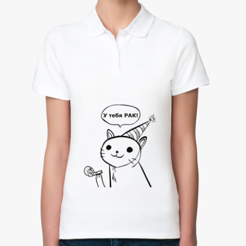 Женская рубашка поло Пати-кот