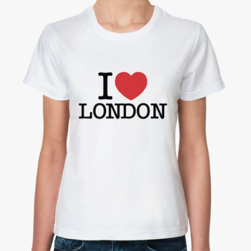 Классическая футболка I Love London