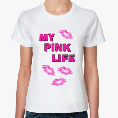 Классическая футболка Pink Life