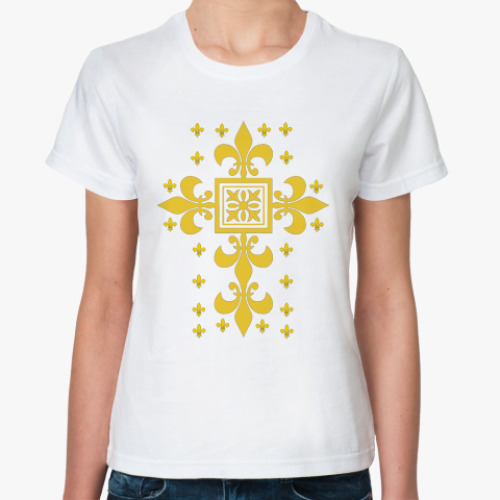 Классическая футболка Cross de Fleur
