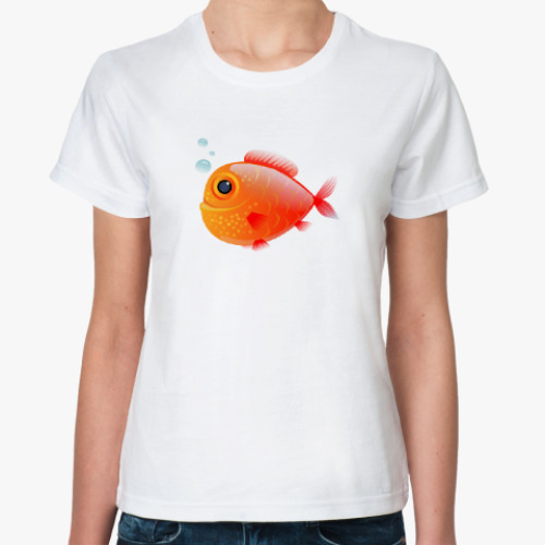 Классическая футболка Довольная рыба