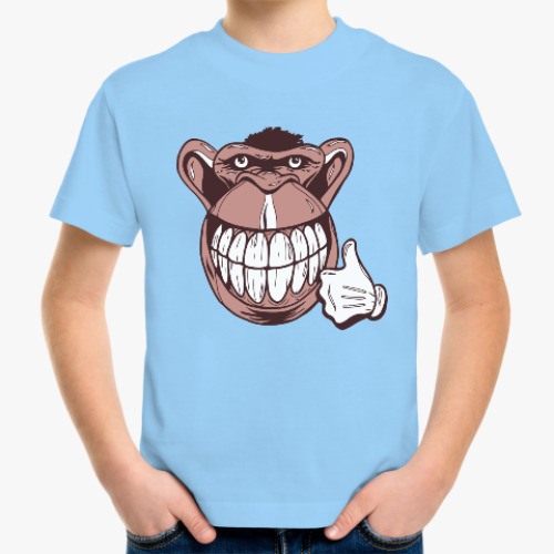 Детская футболка Веселая обезьяна