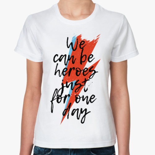 Классическая футболка Heroes. Дэвид Боуи