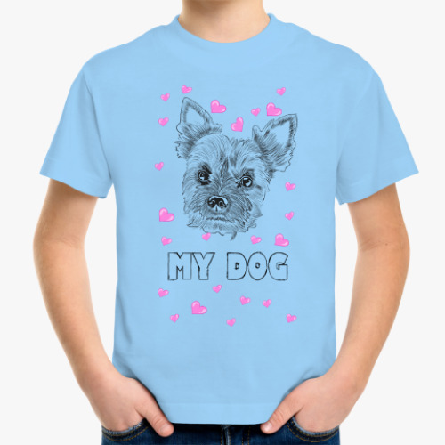 Детская футболка Love my little dog
