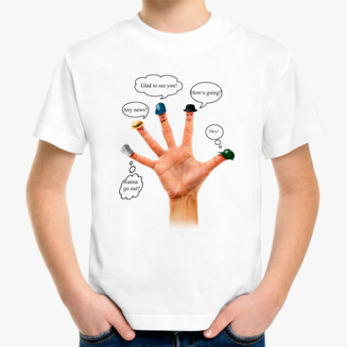 Детская футболка рука
