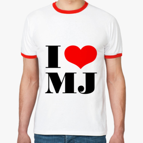 Футболка Ringer-T I LOVE MJ