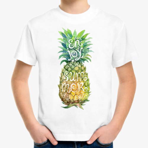 Детская футболка Enjoy your summer - pineapple