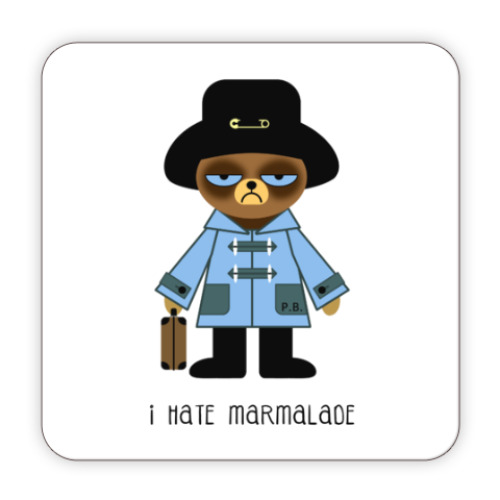 Костер (подставка под кружку) Grumpy Paddington
