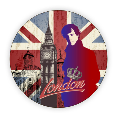 Костер (подставка под кружку) Sherlock