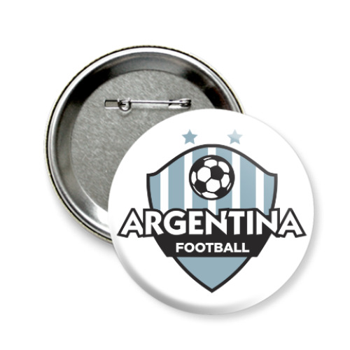 Значок 58мм Футбол Аргентины