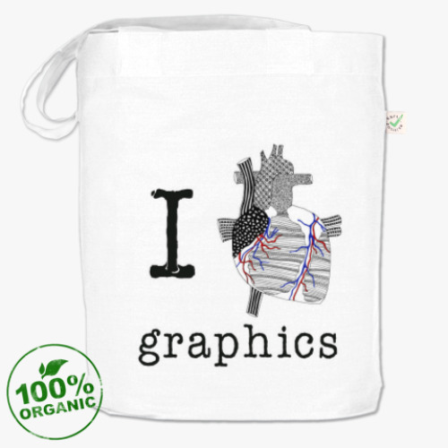 Сумка шоппер I love GRAPHICS