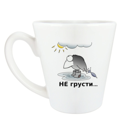 Чашка Латте ворон